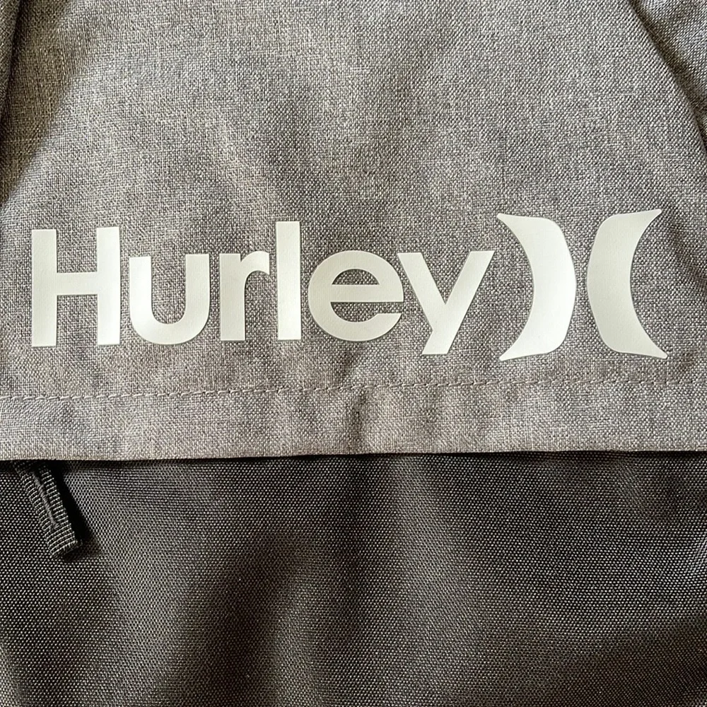 Hurley Backpack carry Bag Grey Black Surfer Skater Salt Lifestyle New
